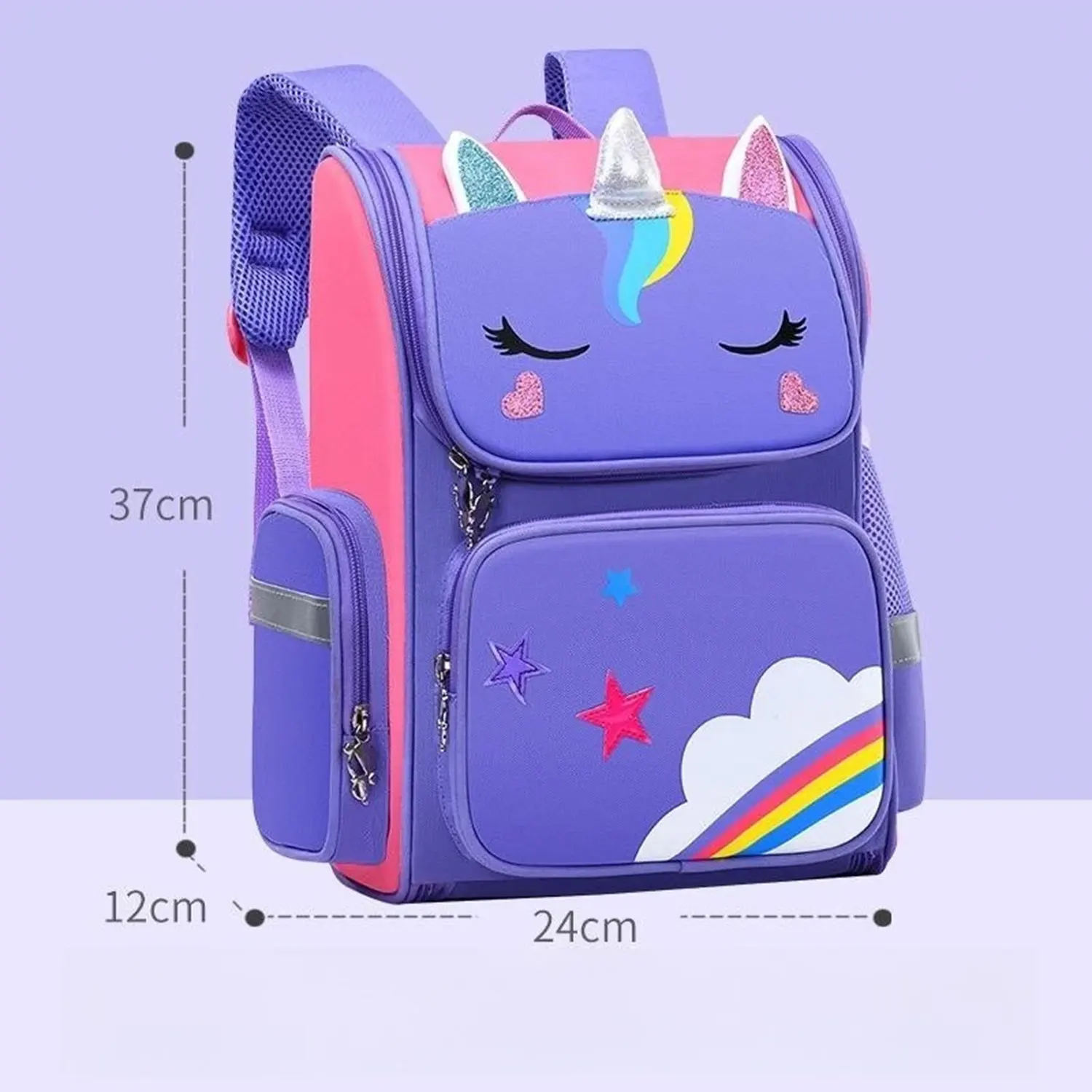 Children\'s schoolbag shoulder bag small monster backpack boys and girls large capacity multi-compartment opening gift