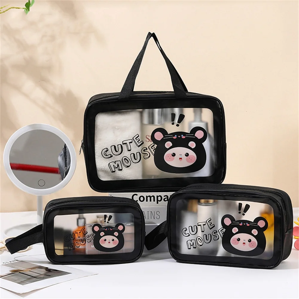 

Transparent Cosmetic Pouch Stylish Travel Makeup Bag Pvc Toiletry Bag Waterproof Waterproof Storage Bag For Travel Beach Travel
