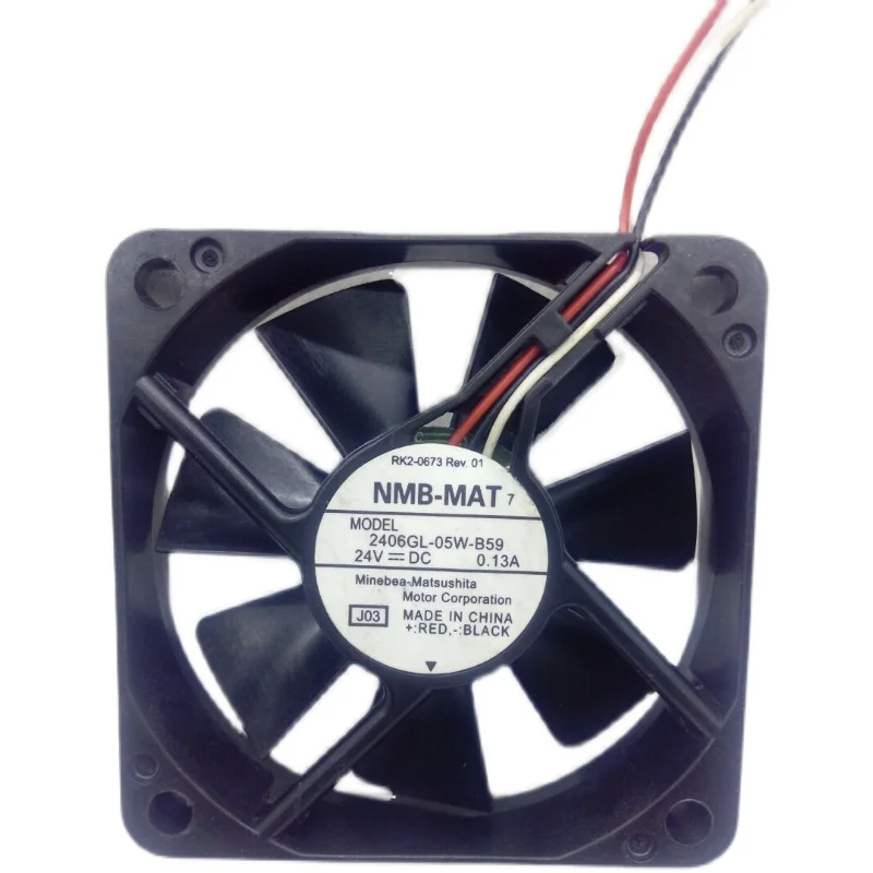 Nuevo RADIADOR DE VENTILADOR DE REFRIGERACIÓN ORIGINAL 2406GL-05W-B59 24v 0.13A 6015 60x60x15mm