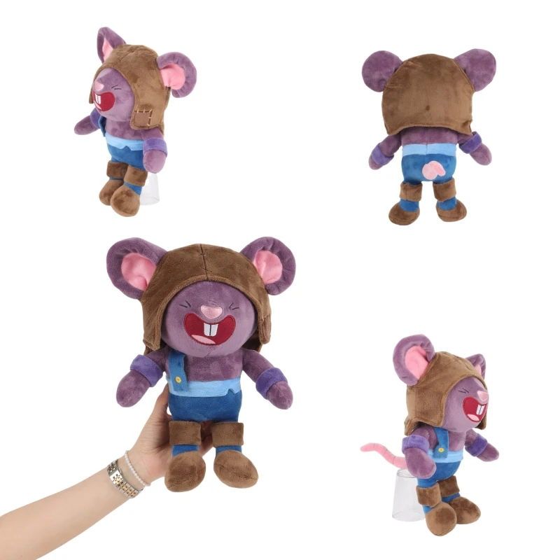 30cm Funny Cartoon Mouse Plush Toy Game Peripherals Brawl Stars Mouse Exquisite Dolls Game Enthusiasts Children Christmas Gifts