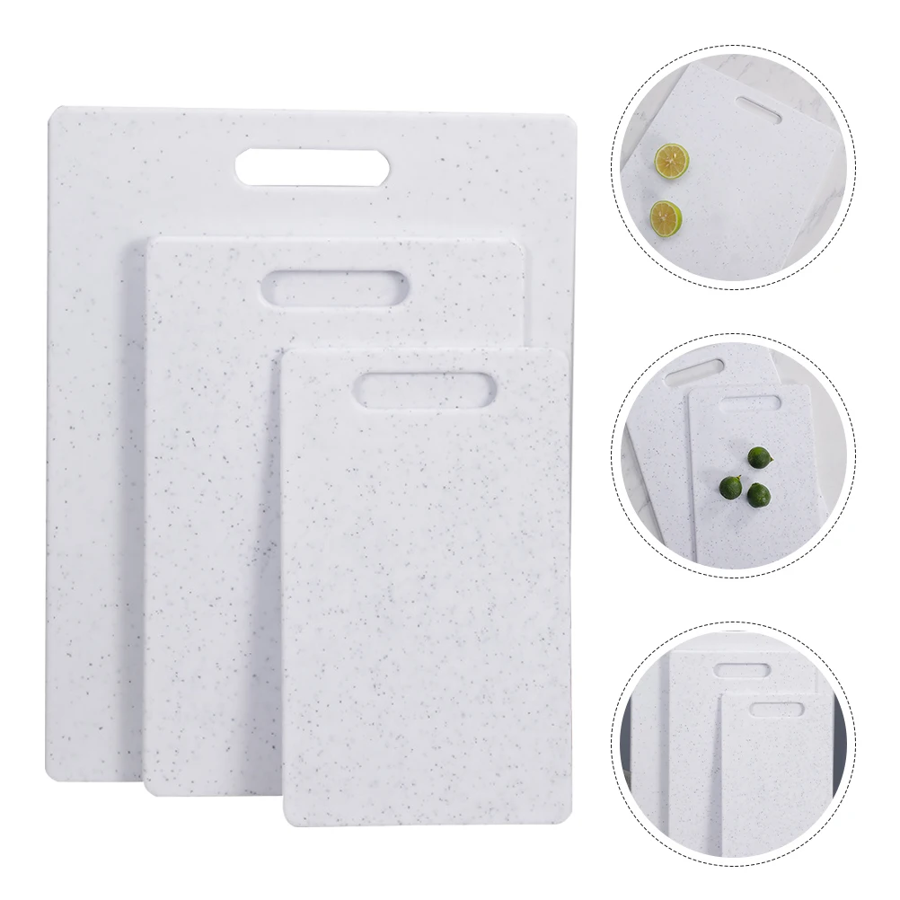 

3pcs Plastic Cutting Vegetable Chopping Boards Reusable Household Kitchen Boards For Fruits Vegetables Cheese Large Size