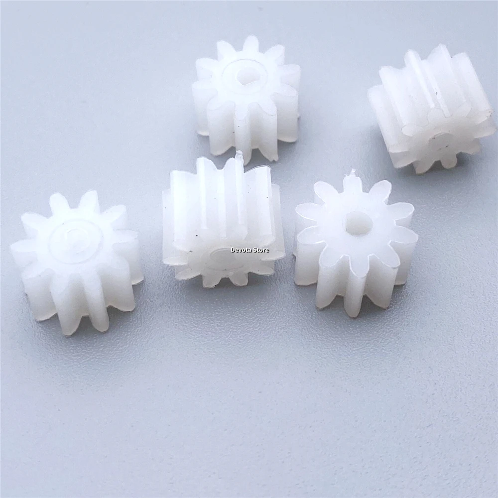 5PCS D Hole 3mm 1M 10T Nylon Plastic Gear