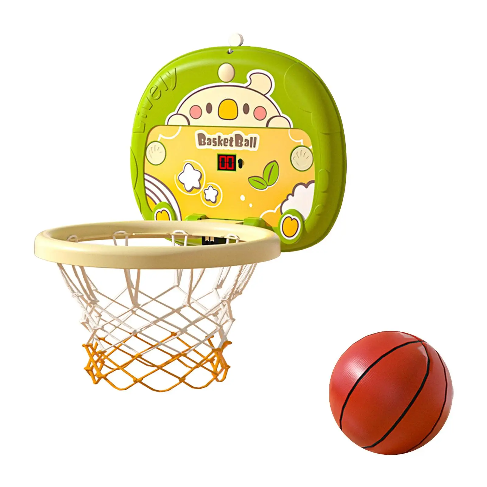 

Mini Basketball Hoop Set for Kids Foldable Sport Game Scoring Basketball