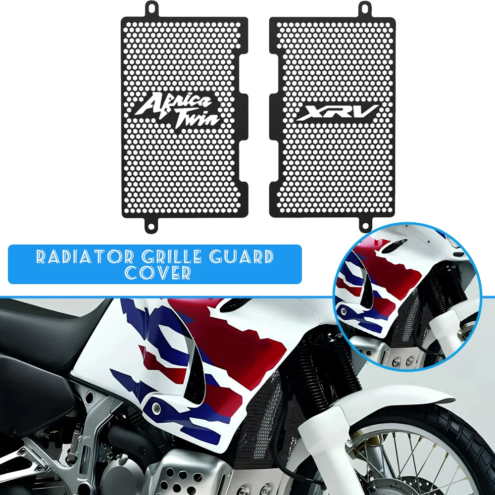 Motorcycle Accessorie For Honda XRV750L XRV650 AFRICA TWIN 750 650 XRV750 L AFR Oil Cooler Guard Radiator Grill Protector Cover