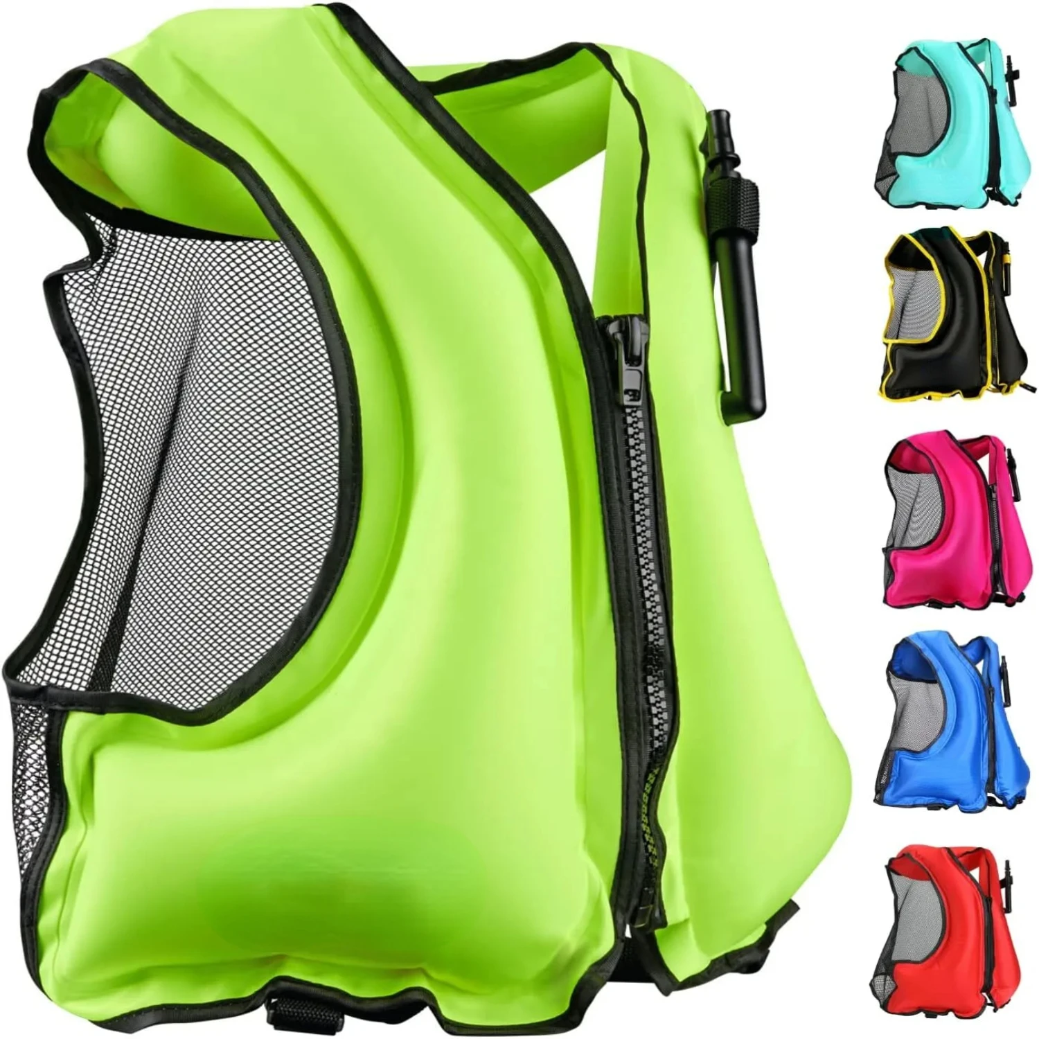 

Inflatable Snorkel Vest Adults and Teenagers | 60"-75" / 90 lbs-240 lbs