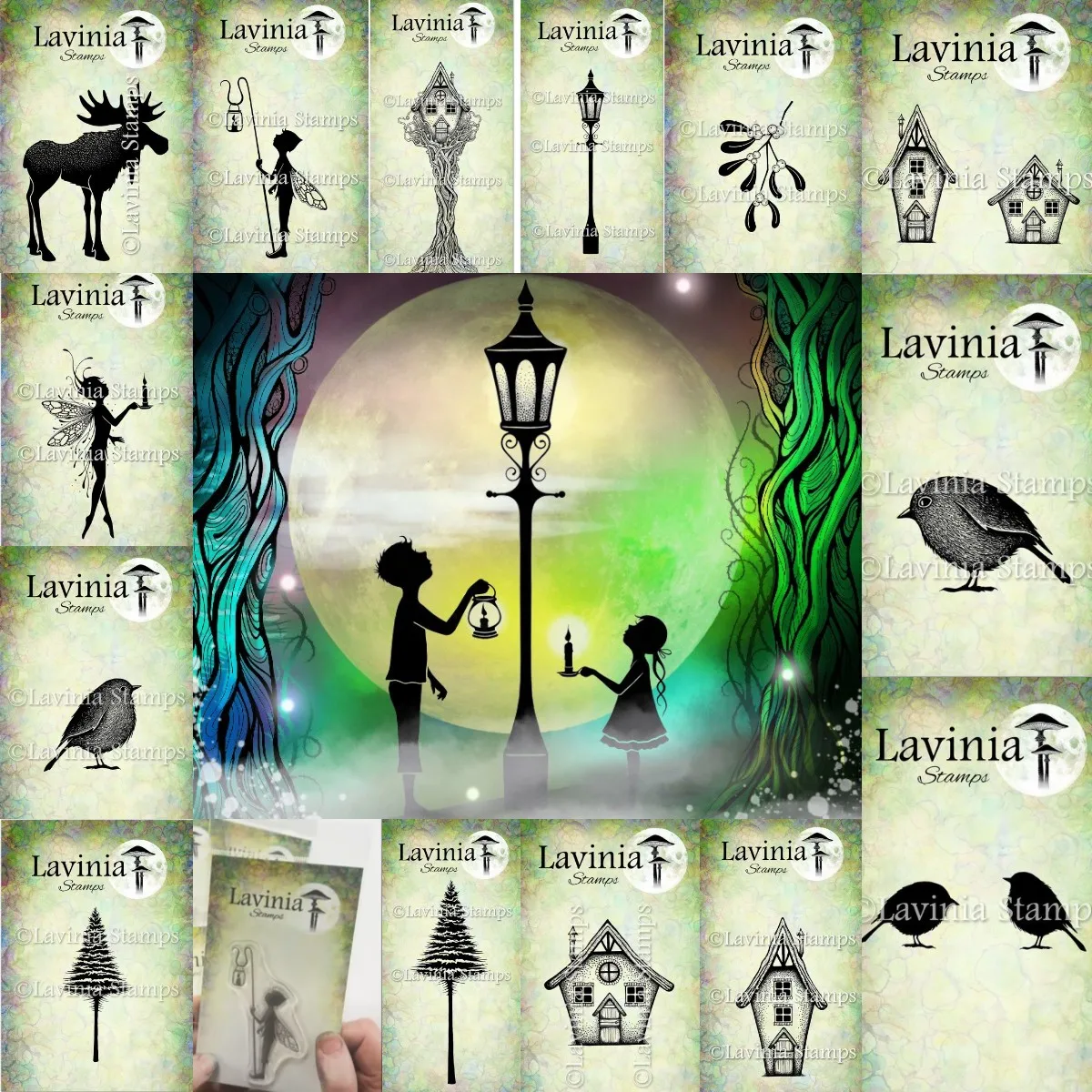 Halloween Haunted House Lamp 2024 New Stamps Scrapbooking Album Decoration Craft for Paper Photo DIY Greeting Card Making