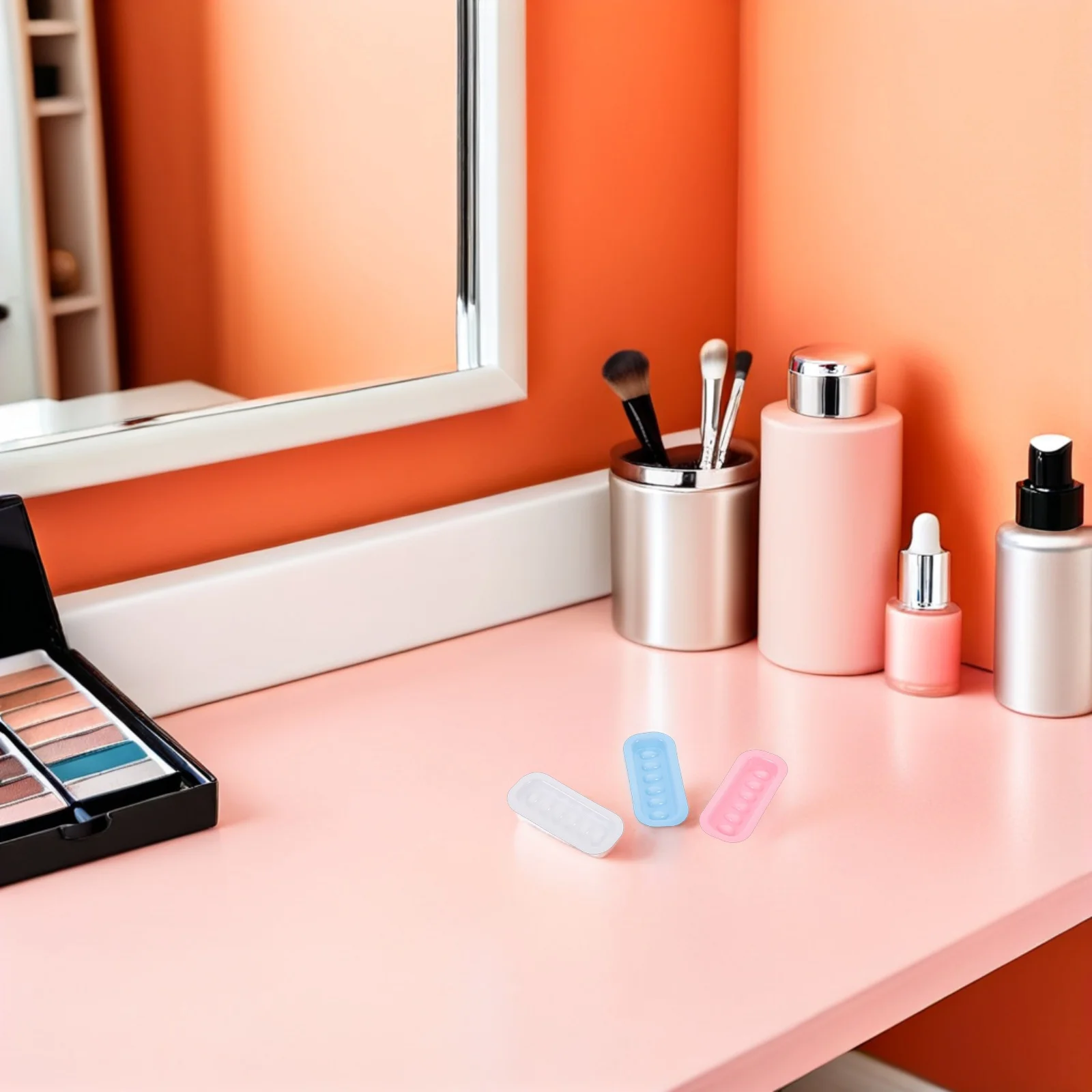 300 個まつげ接着剤ホルダーパレットプラスチックまつげ接着剤カップ使い捨てつけまつげ移植トレイ美容院接着剤オーガナイザー