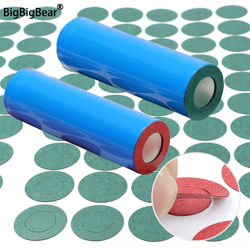 25~5000pcs Battery Insulation Gasket 18650/21700/26650 Li-ion Pack Cell Barley Adhesive Paper Glue Fish Electrode Insulated Pads