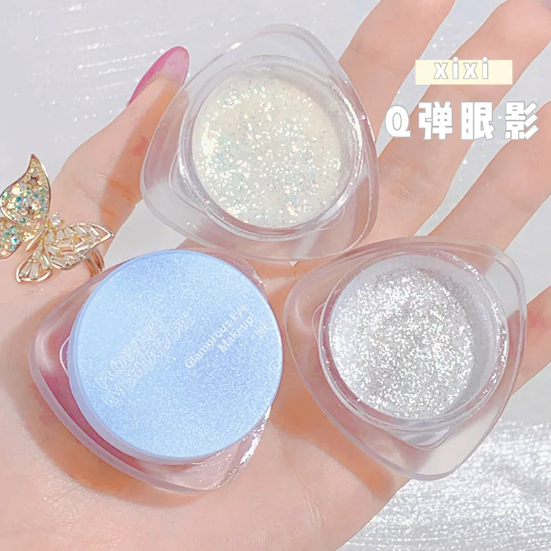 xixi Shine Galaxy Flowing Eyeshadow Portable Pearlescent Highlight Brighten Single Eyeshadow waterproof monochrome Eye Shadow