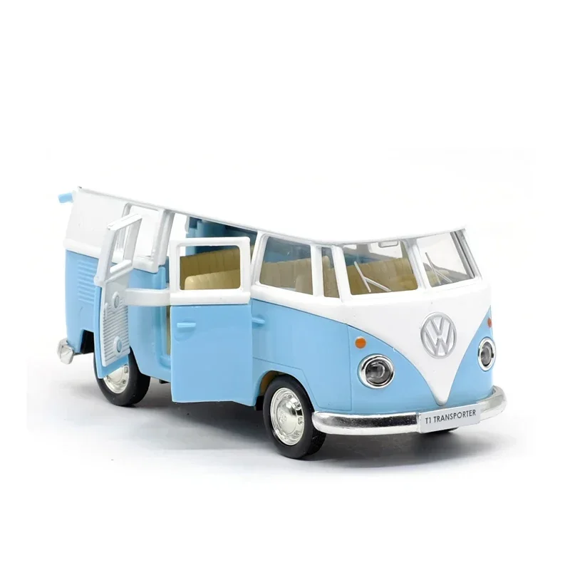 1:36 1963년형 VW T1 버스 클래식 시뮬레이션 합금 자동차 모형 다이캐스트 & 장난감 자동차 수집용 자동차 장난감 남자아이 생일 선물