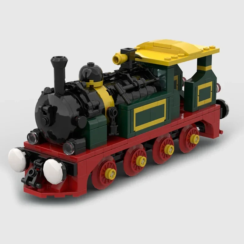 MOC-Blocos de Construção Modulares para Crianças, Tijolos Técnicos Moc, Modelo da Série de Carros, Locomotiva a Vapor, Brinquedos de Montagem DIY