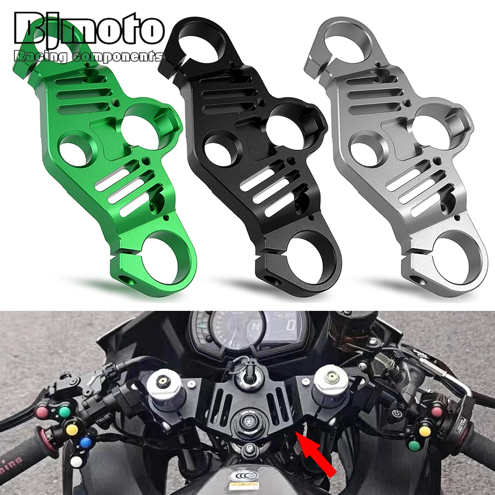 Motorcycle Top Triple Clamp CNC Aluminum Upper Fork Holder Panel For Kawasaki Z400 Z 400 Ninja 400 2018 - 2023 2021 2020 2019