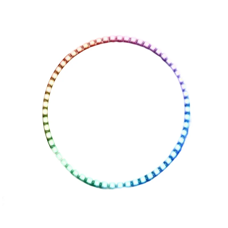 1 PCS/4 PCS Ring Wandklok 60 X Ultra Heldere WS2812 5050 RGB LED Lamp Paneel met geïntegreerde drivers