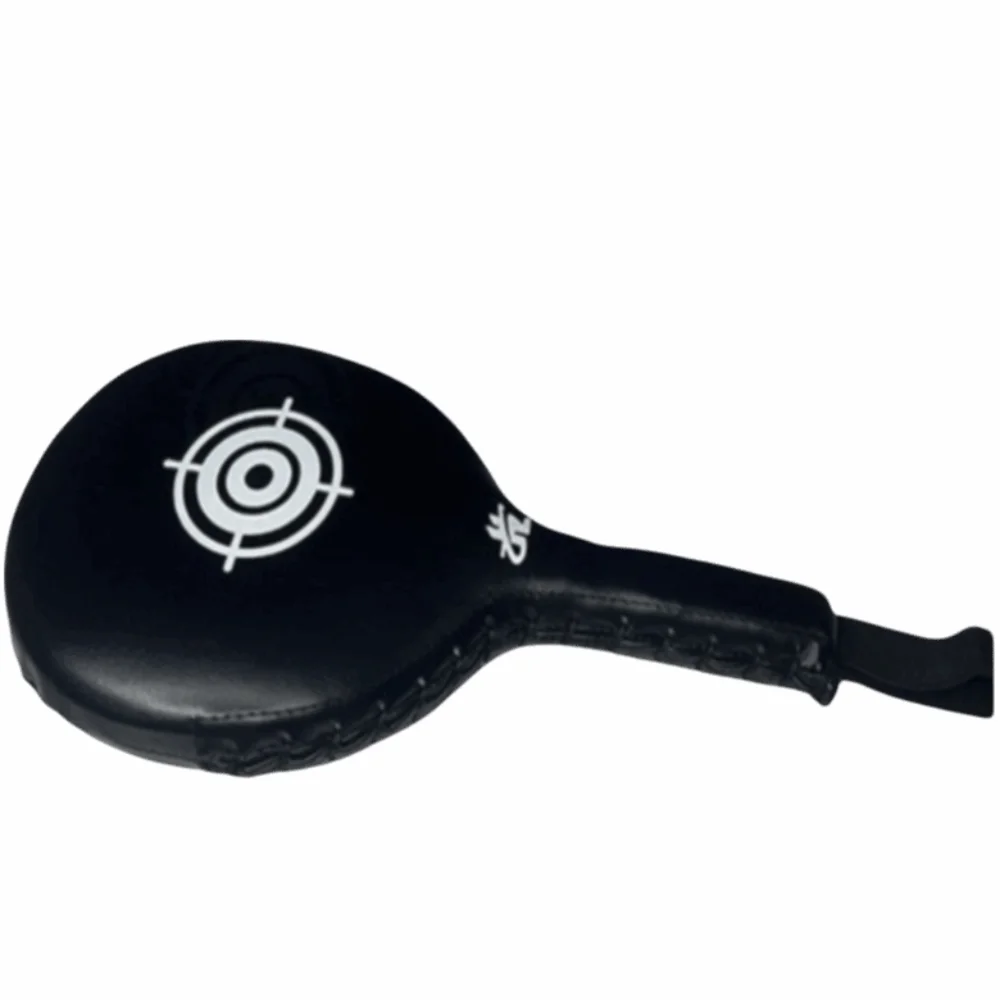 PU Boxing Target Paddle Black EVA Padding Paddle Handheld Striking Pad Handheld Padded Surface Black PU Boxing Target