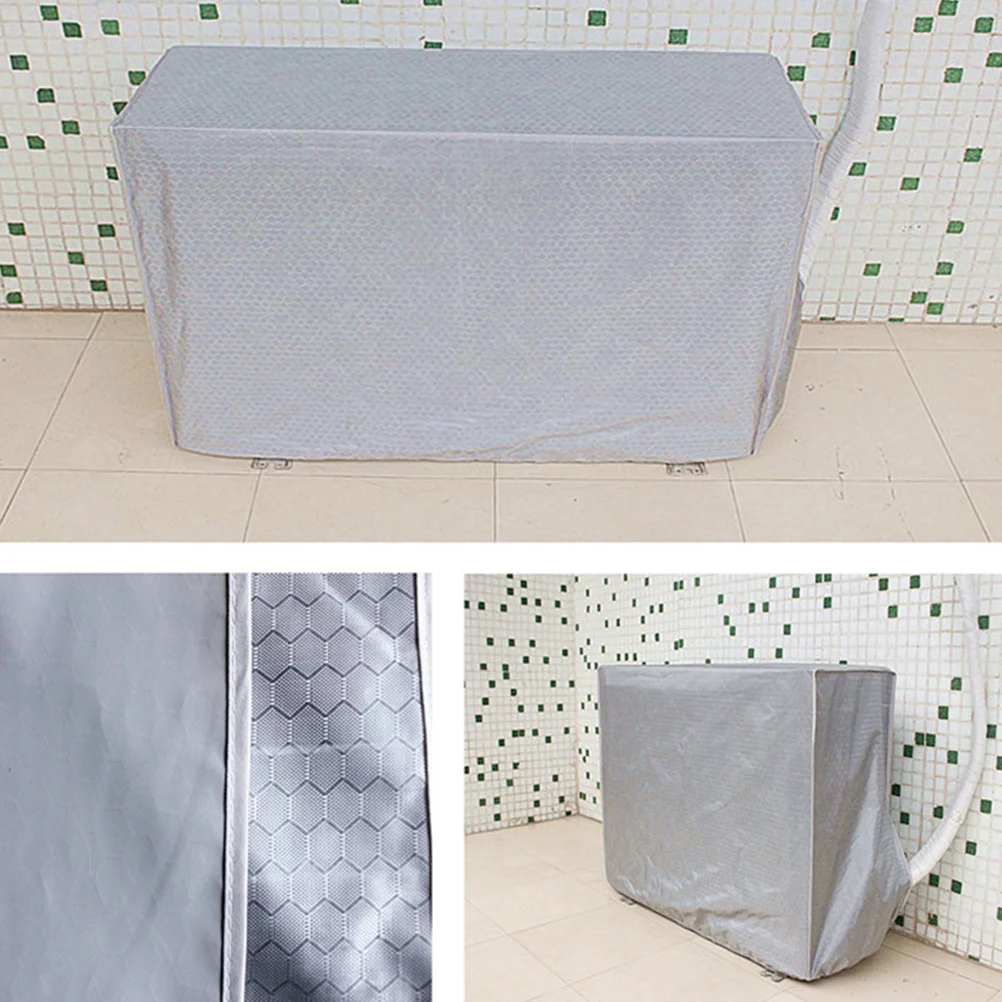 

Outdoor Air Conditioner Unit Cover 74x54x26cm Grey Waterproof Polyester Fabric Protection Shield Conditioning Cover