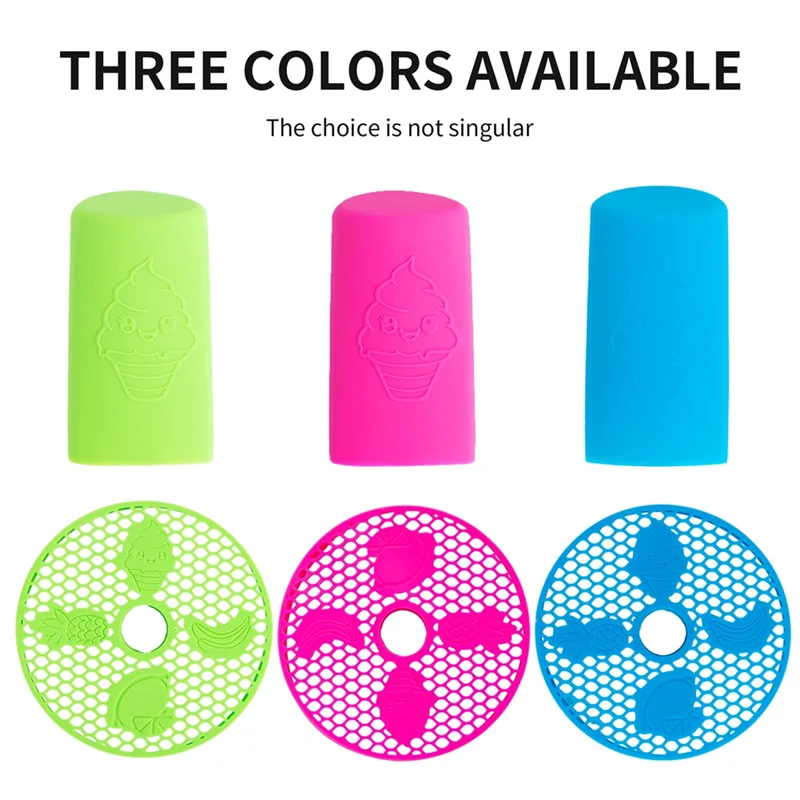 AT28-Handle Cover & Drip Tray Insert For Ninja Slushi Machine FS301/FS300 - Decorate Your Slushie Device-Anti-Slip Design