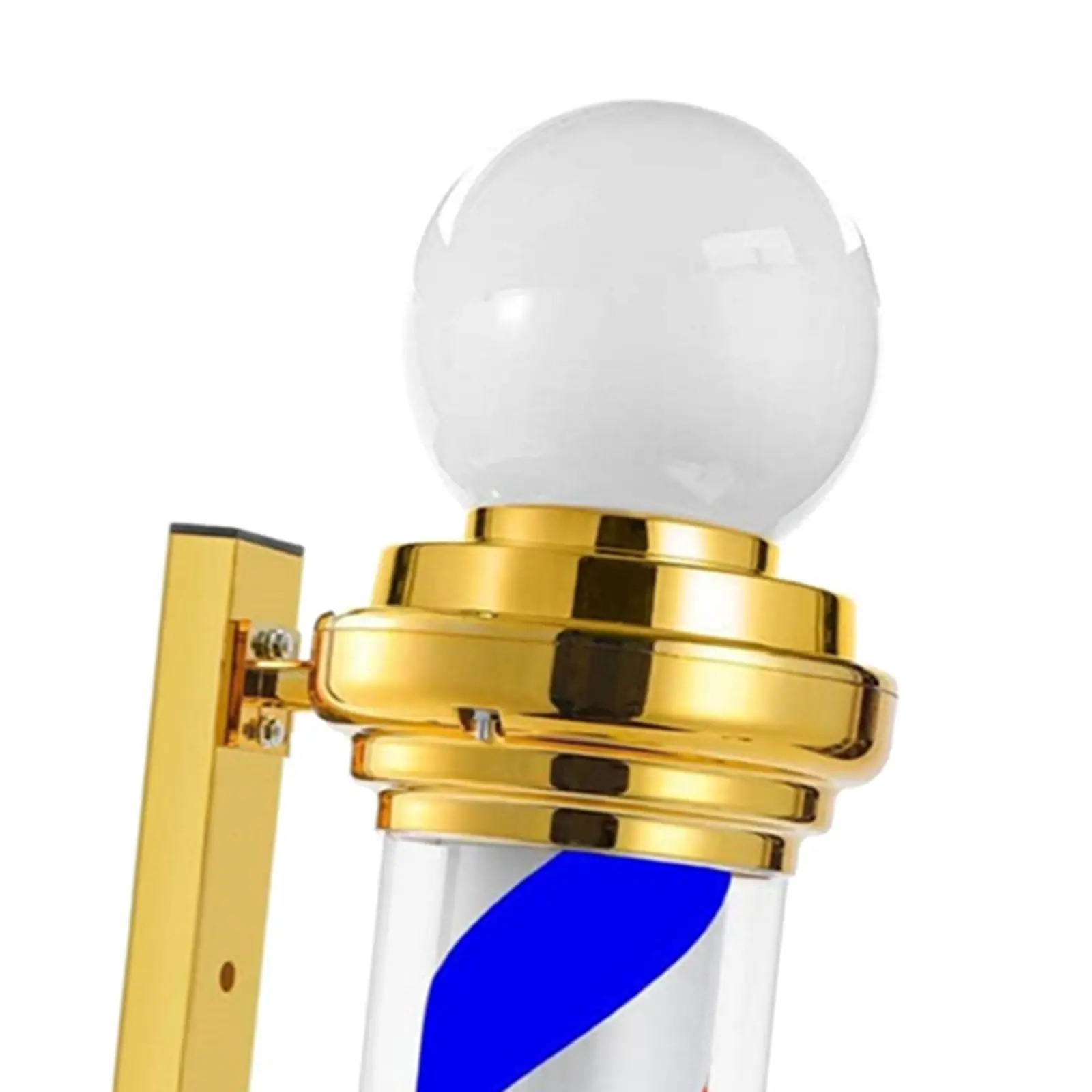 Lampu Tiang Pangkas Rambut Klasik, Lampu LED Tiang Barbershop untuk Luar Ruangan