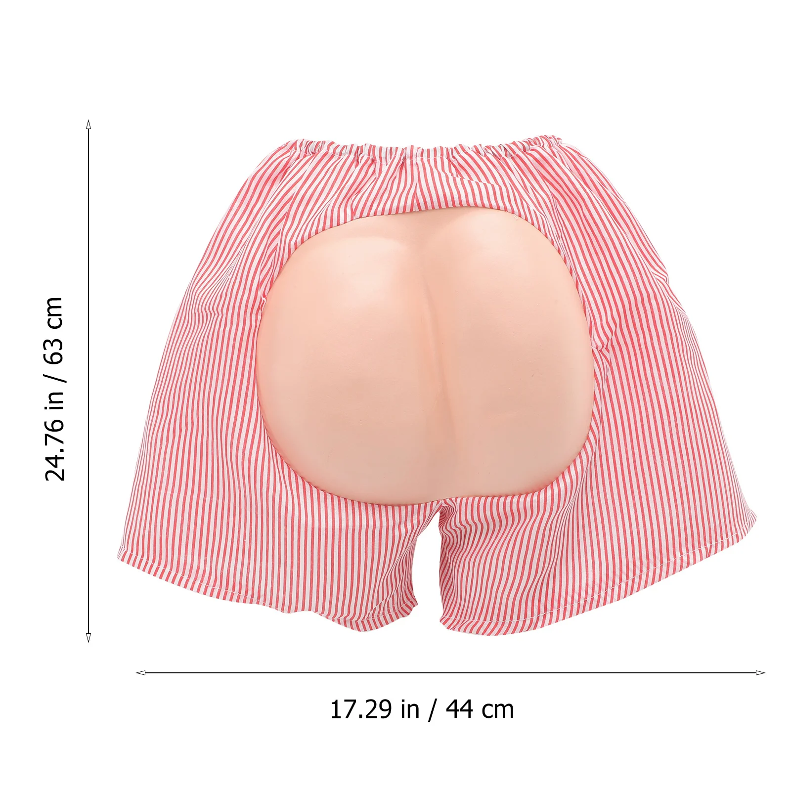 Volwassen grappige broek rood witte streep Eva Butt kostuum bodems Halloween maskerade carnaval cosplay grap broek Mooning kostuum