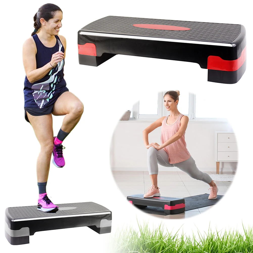 Aerobic Exercise Step Adjustable Aerobic Stepper for Exercise Workout Step Platform for Step Up Women Home Gym Cardio Fitness