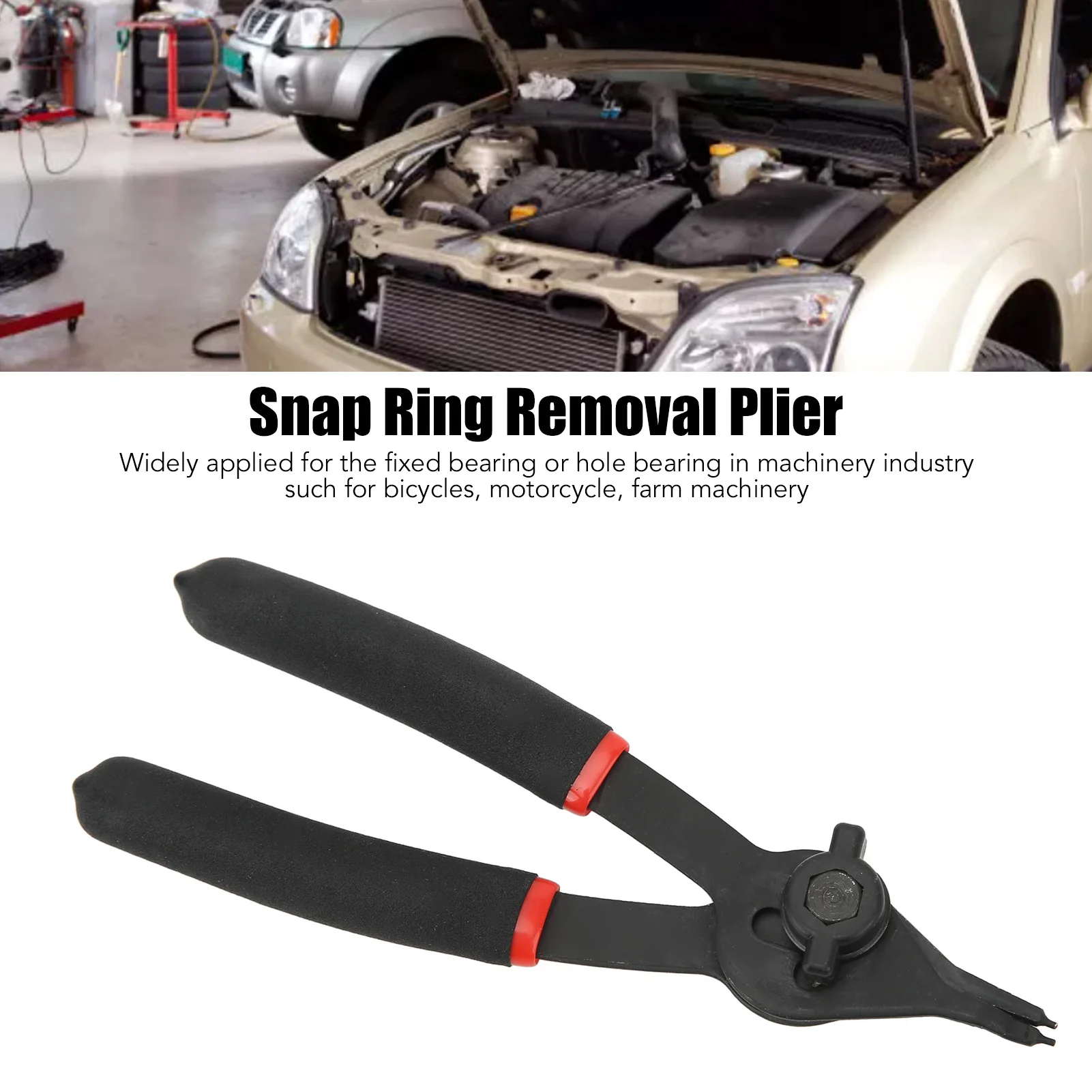 

6in Snap Ring Plier Steel Construction Internal External Circlip Plier for Retaining Rings Removal Circlip Plier Snap Ring Plier