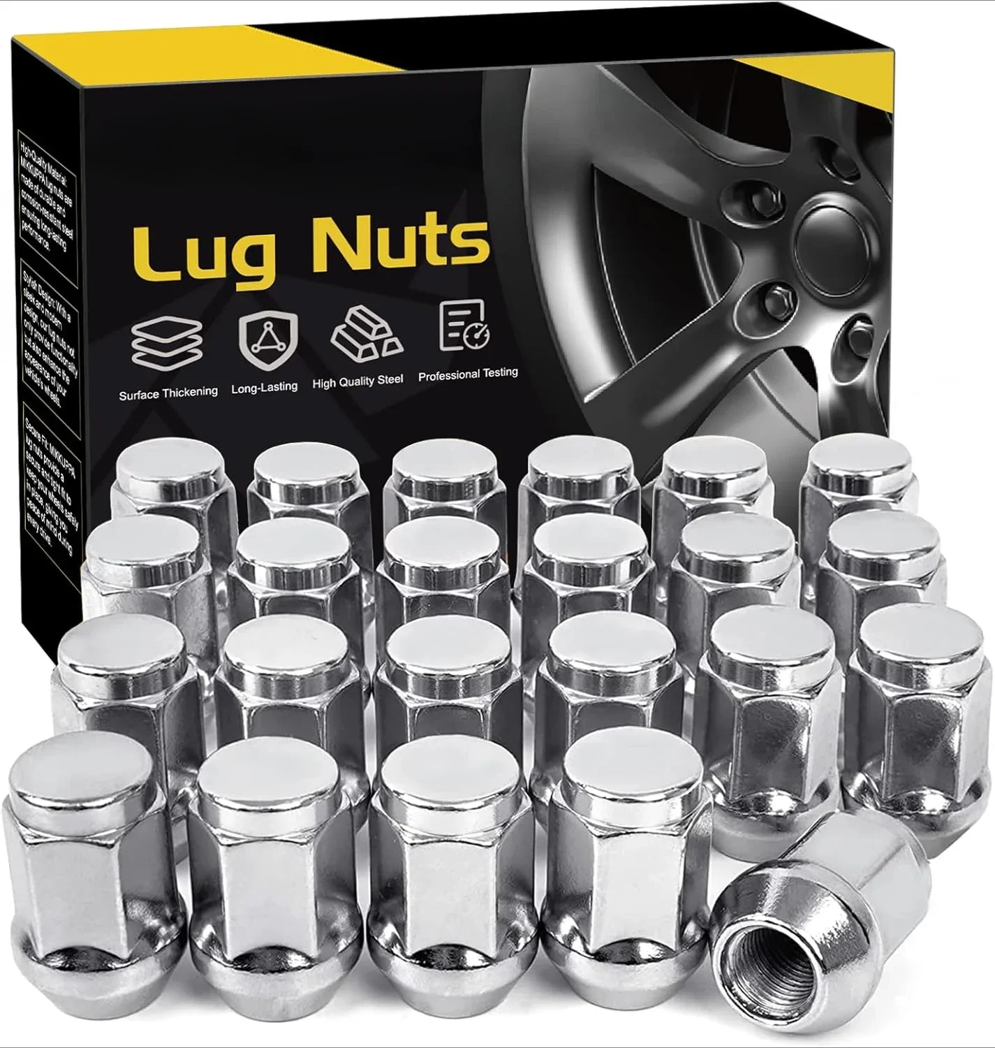 

23 Replacement Lug Nuts for 1987-2018 Wrangler,2002-2012 Liberty,1993-2010 Grand Cherokee Aftermarket Wheels