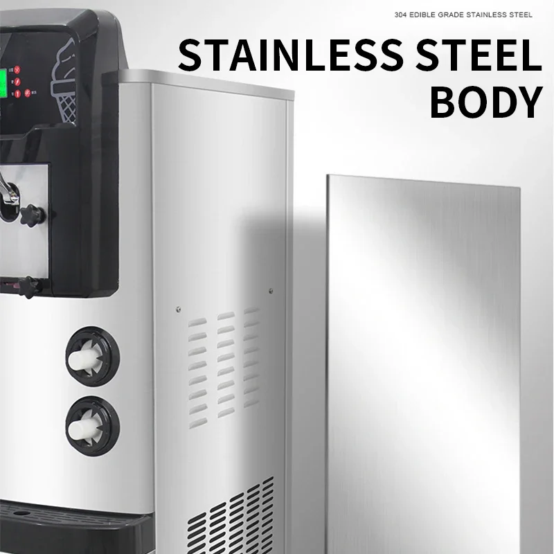 Машина для мороженого 36-42 л/ч, коммерческая автоматическая коммерческая машина для мороженого, функция предварительного охлаждения с высоким отеком, 3300 Вт