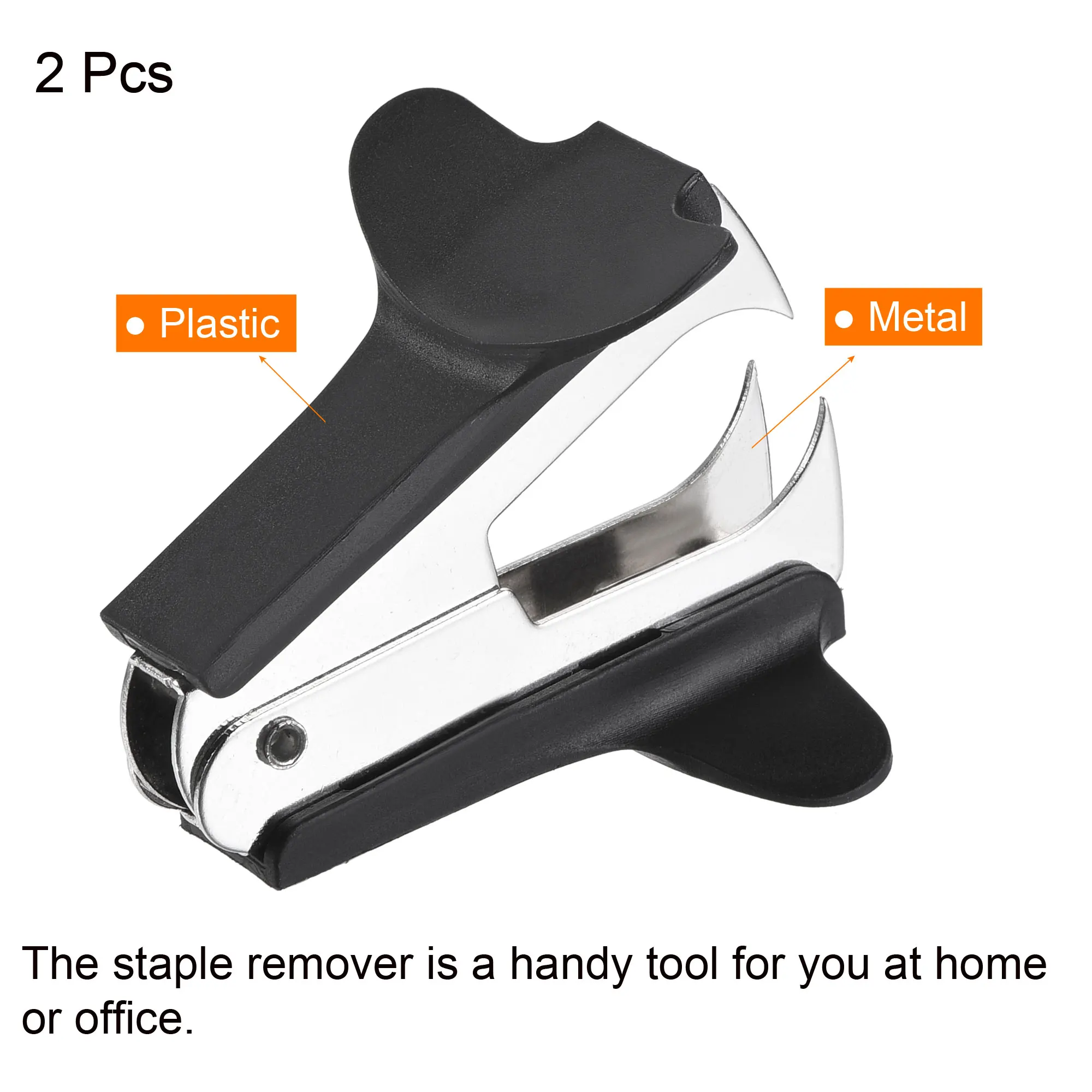 2Pcs 3 Colors Mini Staple Remover Metal Effort Saving Small Nail Out Extractor Puller Office School Stationery Tools Supplies