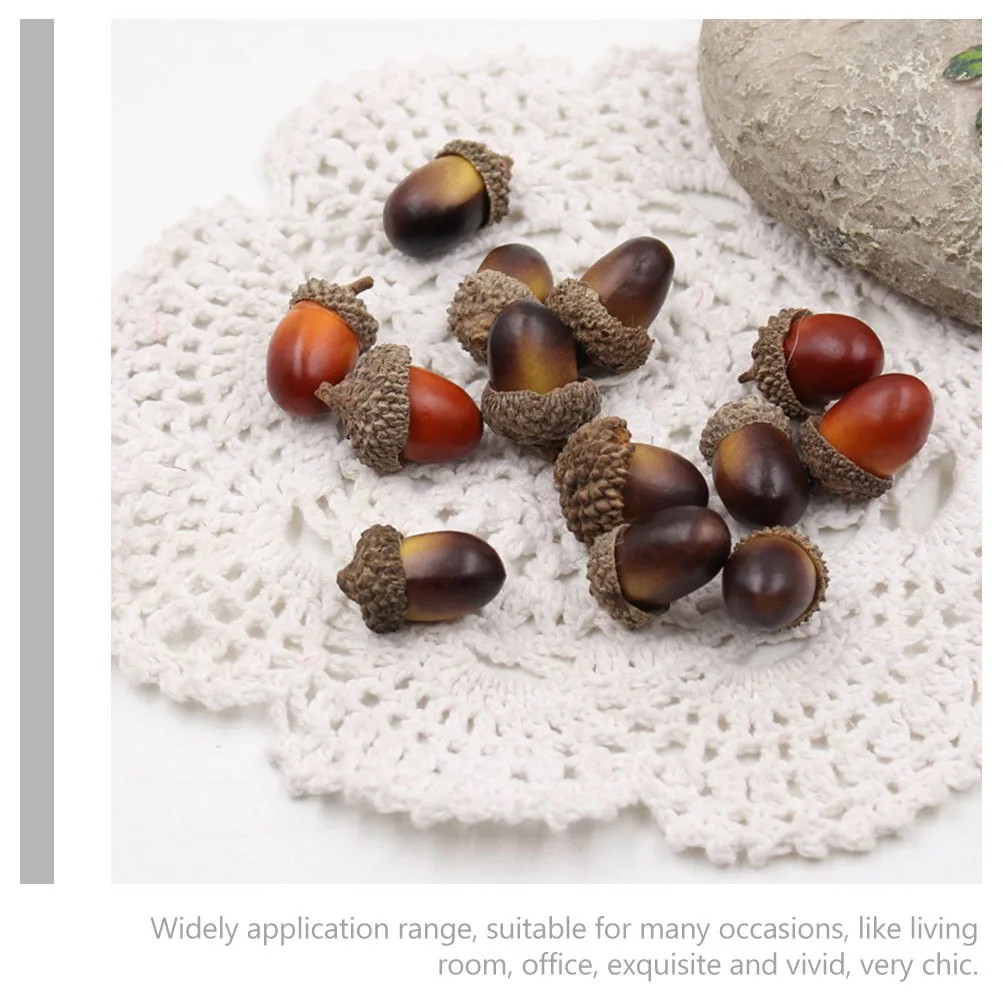 

30Pcs Simulation Acorn Decorations Premium Artificial Acorns for Christmas Decor Tree Pendant DIY Ornament Set Home Office Party