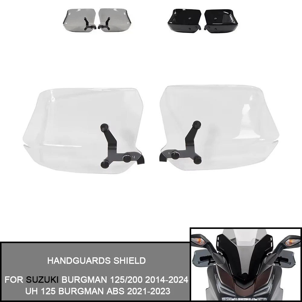 For SUZUKI BURGMAN 125 200 2014-2024 2023 UH 125 BURGMAN ABS 2021 2022 2023 Handguards Shield Hand Guard Protector Windshield