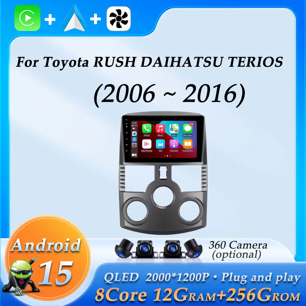 Wireless CarPlay GPS Navi for Toyota RUSH DAIHATSU TERIOS 2006 - 2016 Car Radio Video Multimedia Audio Player DSP Stereo BT WiFi