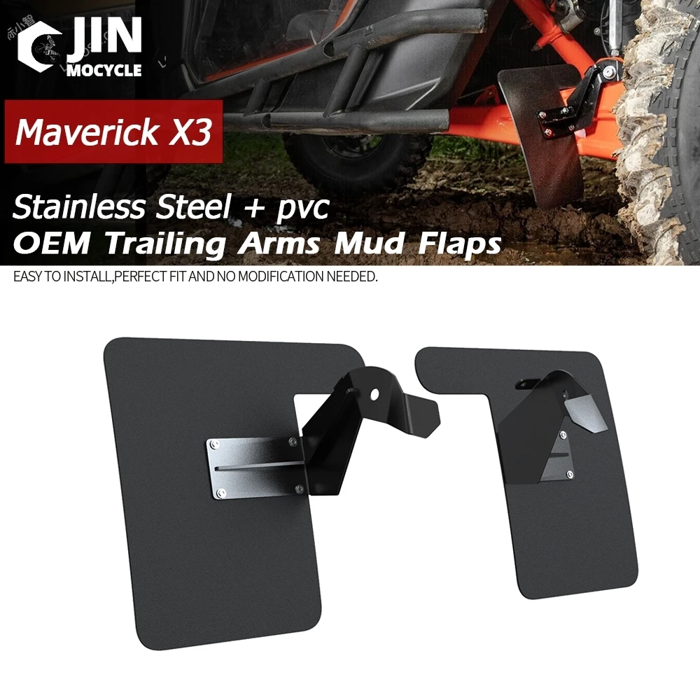 For Can-Am Maverick X3 Turbo R RS XRS XRC Turbo RR XMR XRS Motorcycle OEM Trailing Arms Mud Flaps Fender Hugger Mudguard Parts