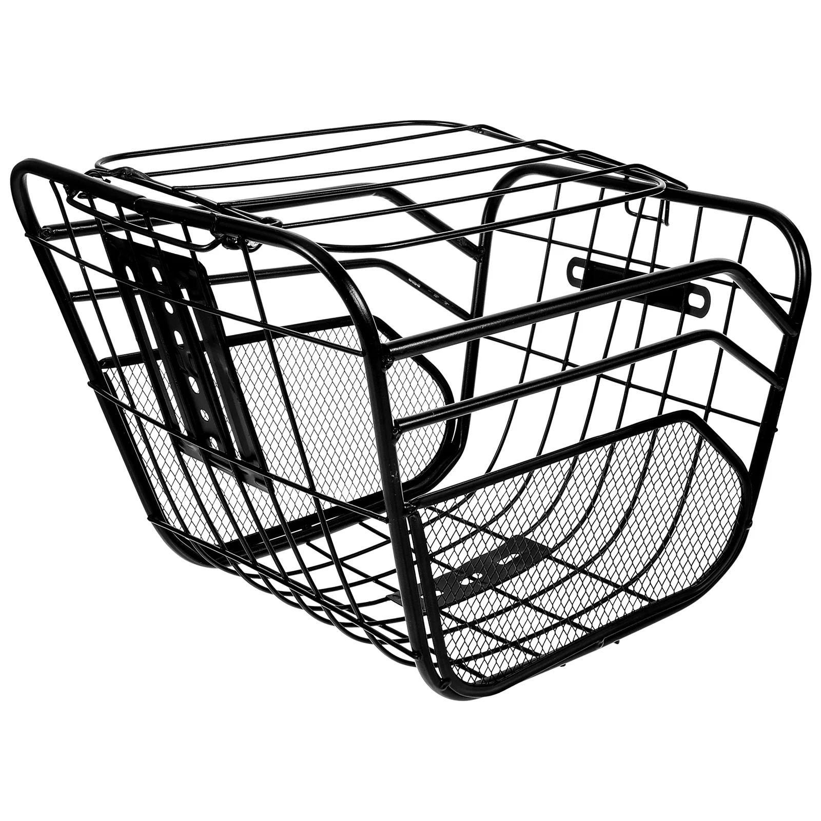 

Extra Large Thickened Metal Bike Basket For Front Handlebar Durable Scratch-Resistant Cycling Storage Detachable Bicycle Front