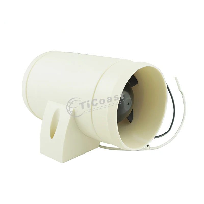 Ventilador de ventilação para barco, 3 polegadas, ventilador marinho, resistente à corrosão, silencioso, para cozinha, motor de esgoto, 3 polegadas