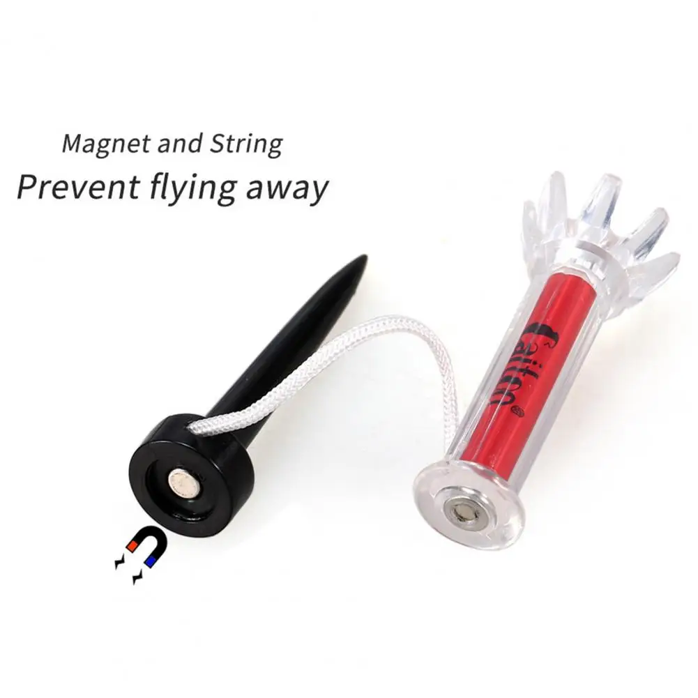 Golf Tee with Magnetic Connection Golf Tee with Cord Flexible Magnetic Golf Tees for Training Practice Ball Holder with 360