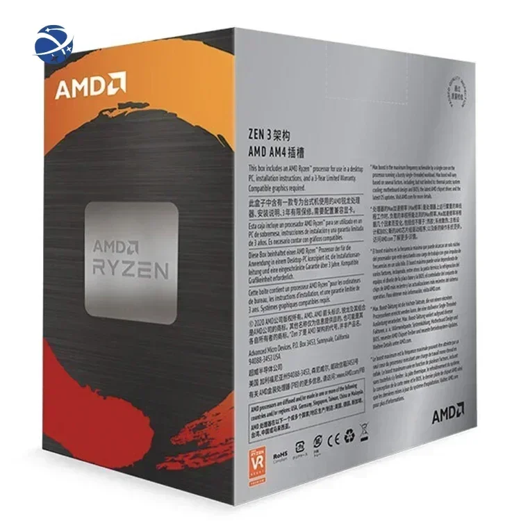 AMD Ryzen 9 5900X with Socket AM4 3700 Frequency Radeon Vega Graphics Used Processor Support AM4 Motherboard