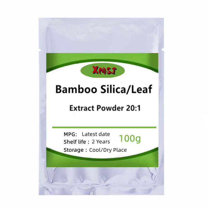 50-1000g Organic Bamboo Silica/Leaf Extract Powder Extract of Bamboo Leaves for Anti-aging Antiseptic and antibacterialx