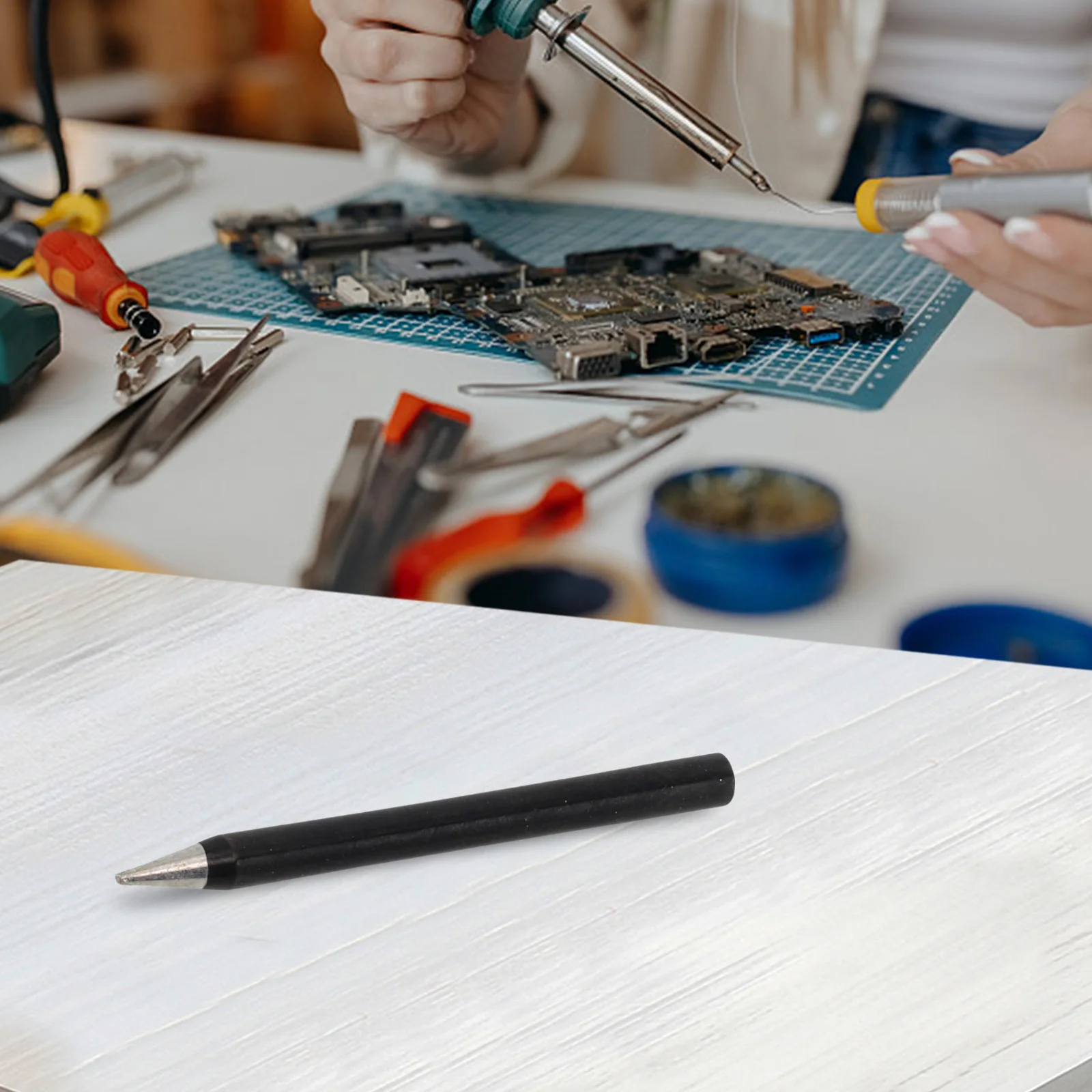 Solder ujung Solder, 1 buah BB C/K 60W besi Solder tembaga pengganti kepala las alat perbaikan pemanas eksternal ujung besi las