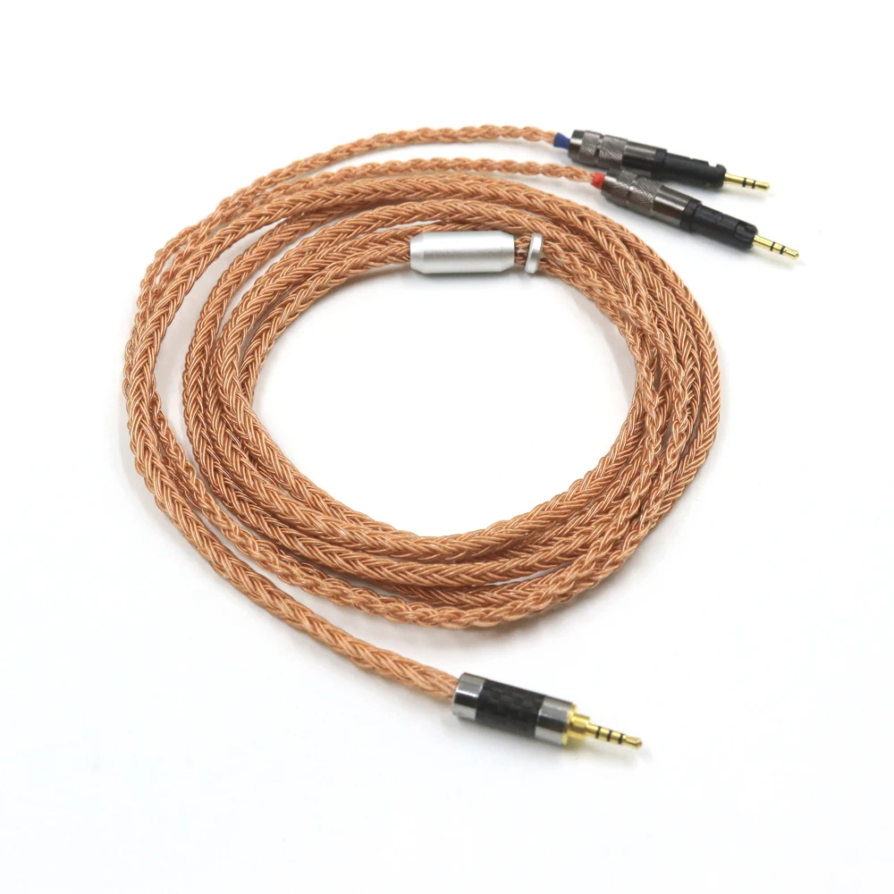 

HiFi 6.35mm 4.4mm 2.5mm XLR 16 Core 7N OCC Copper Plated Headphone Cable For Technica ATH-R70X R70X R70X5 Earphone Cord