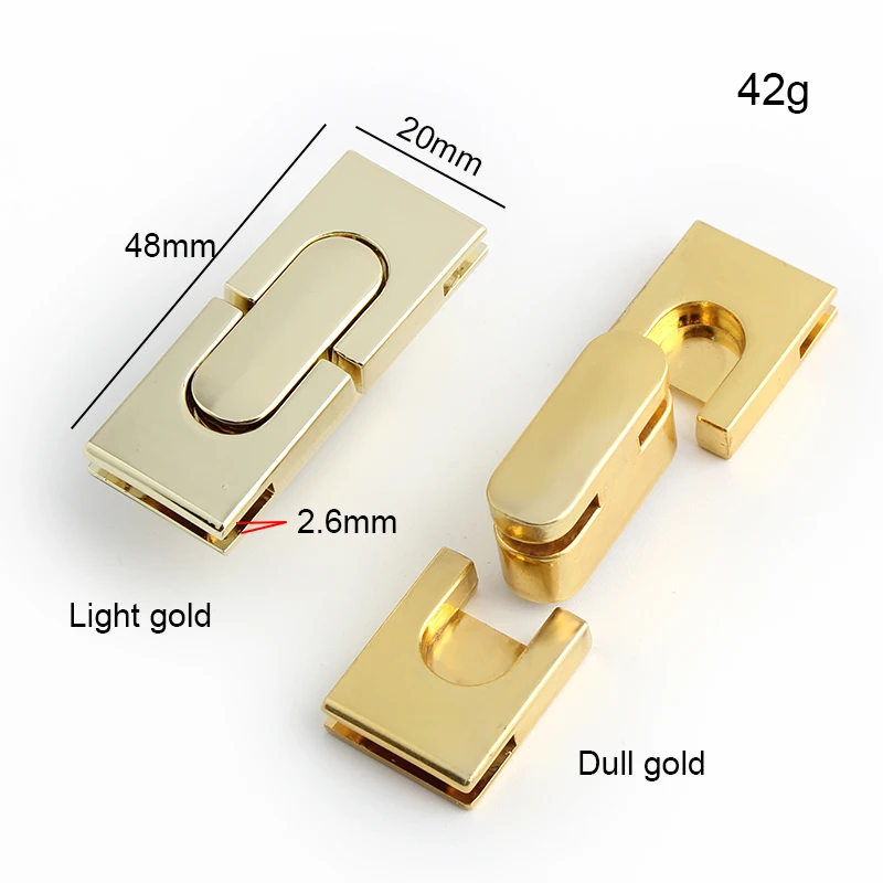 1-5-20sets 72x52mm Rectangle Metal Locks Unique Design Square Magnetic Lock For Woman Bags Wallet Closure Hardware Accessories