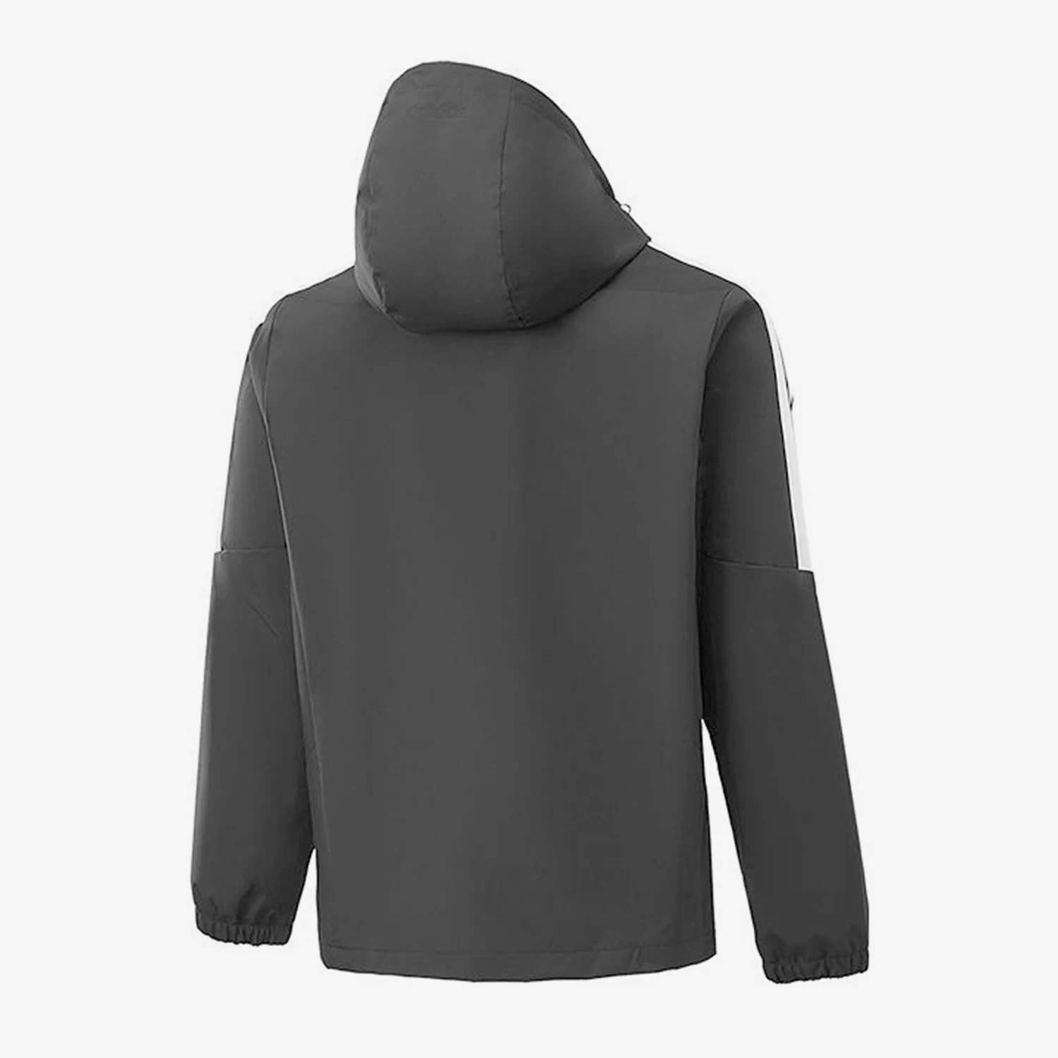 Adidas genuine new men's dark gray white sports casual hooded jacket KQ7851