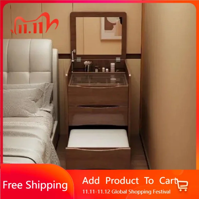 

Chinese Dressing Table Solid Wood Small Bedroom Vintage Simple Small Apartment Mini Aesthetic Vestidores Entrance Hall Furniture