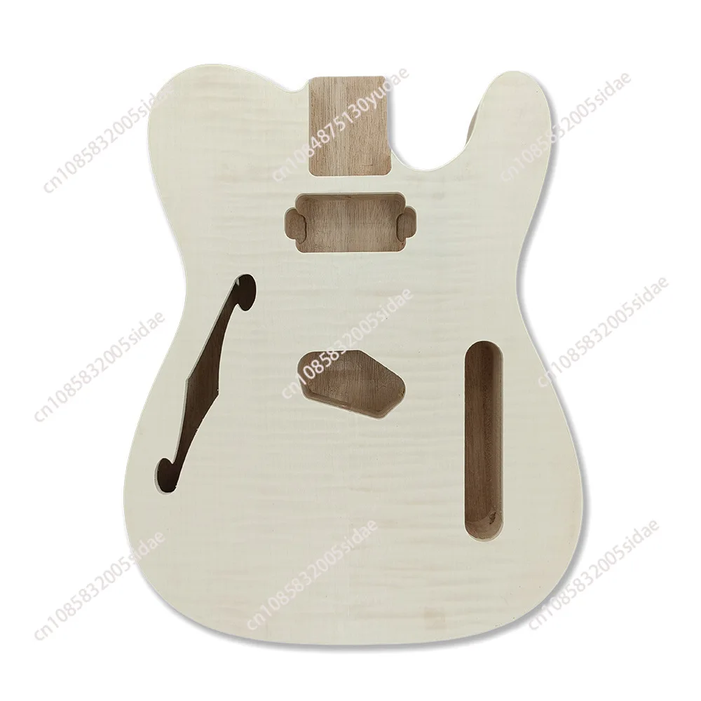 

Electric guitar accessories Electric guitar body peach blossom core sticker Maple leather work in progress Body unpainted DIY