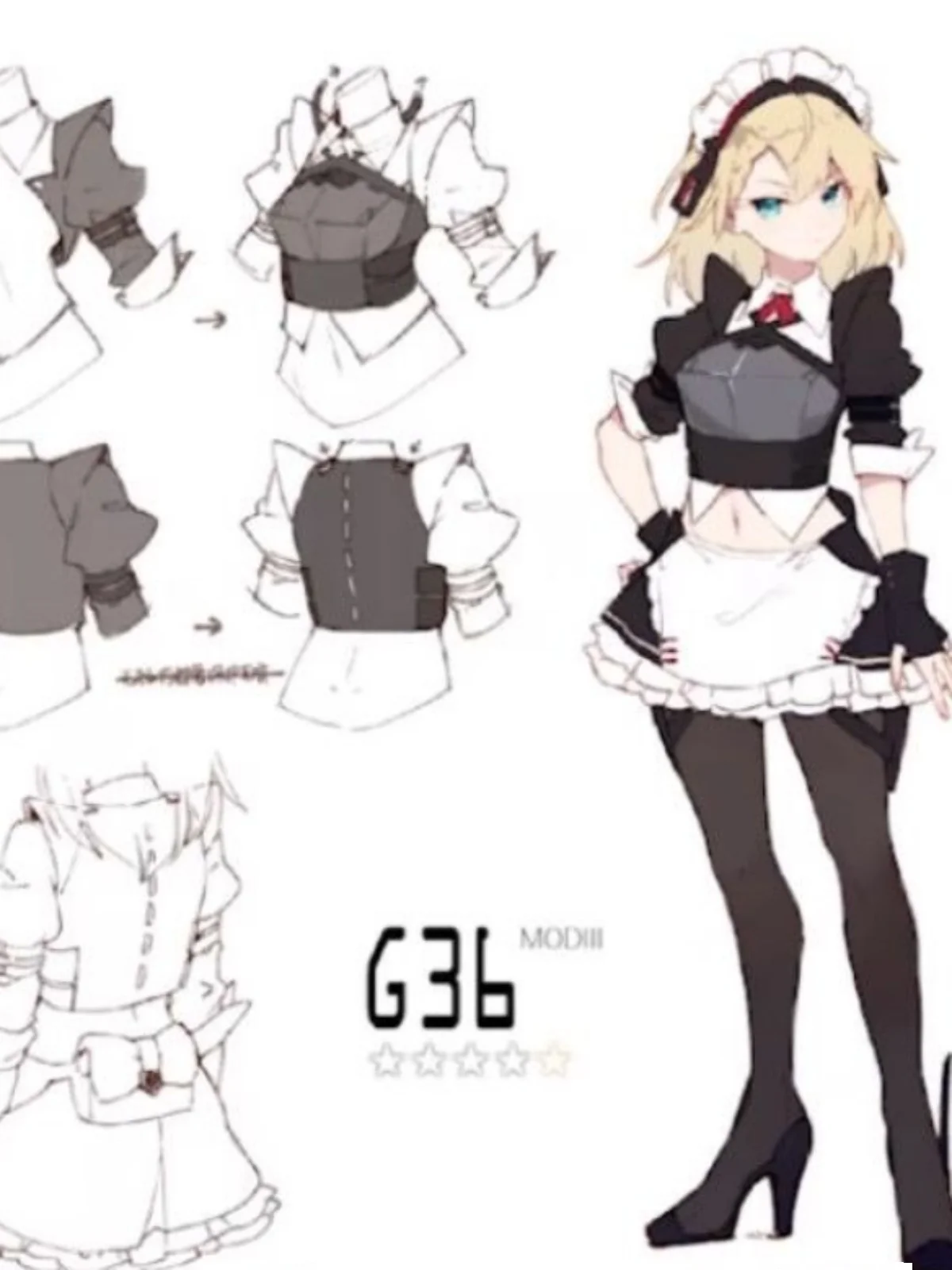 [Customized] Girls' Frontline G36 Cosplay Costume Halloween Game Suit Women Men Maid Sexy Dress