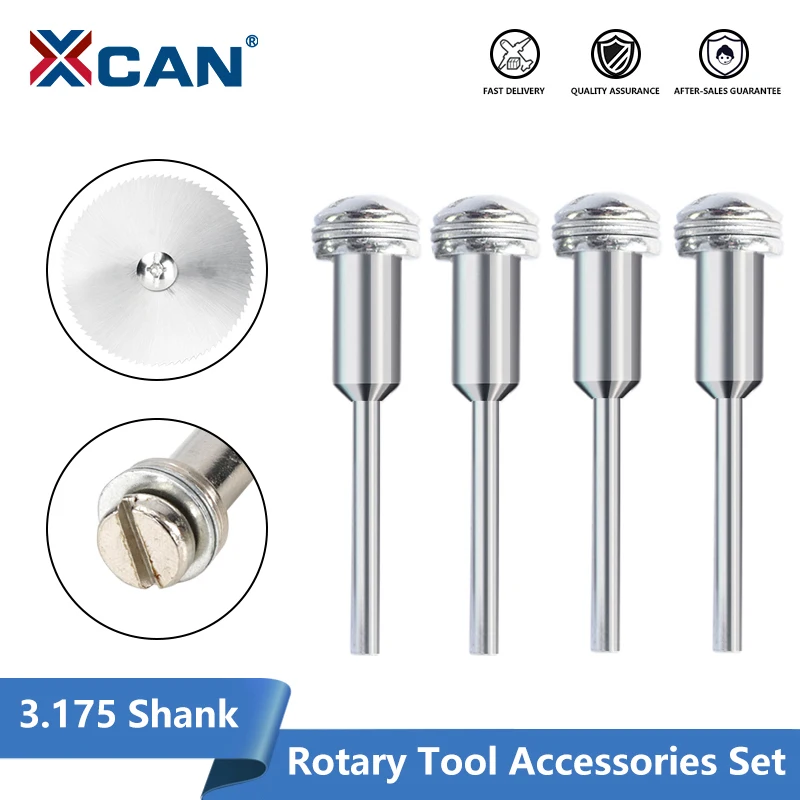 

XCAN 1/8 Shank Mandrel for Dremel Grinder Rotary Tool 3.175mm Mandrel Rod for Saw Blade Cutting Disc Connective Extension Rod