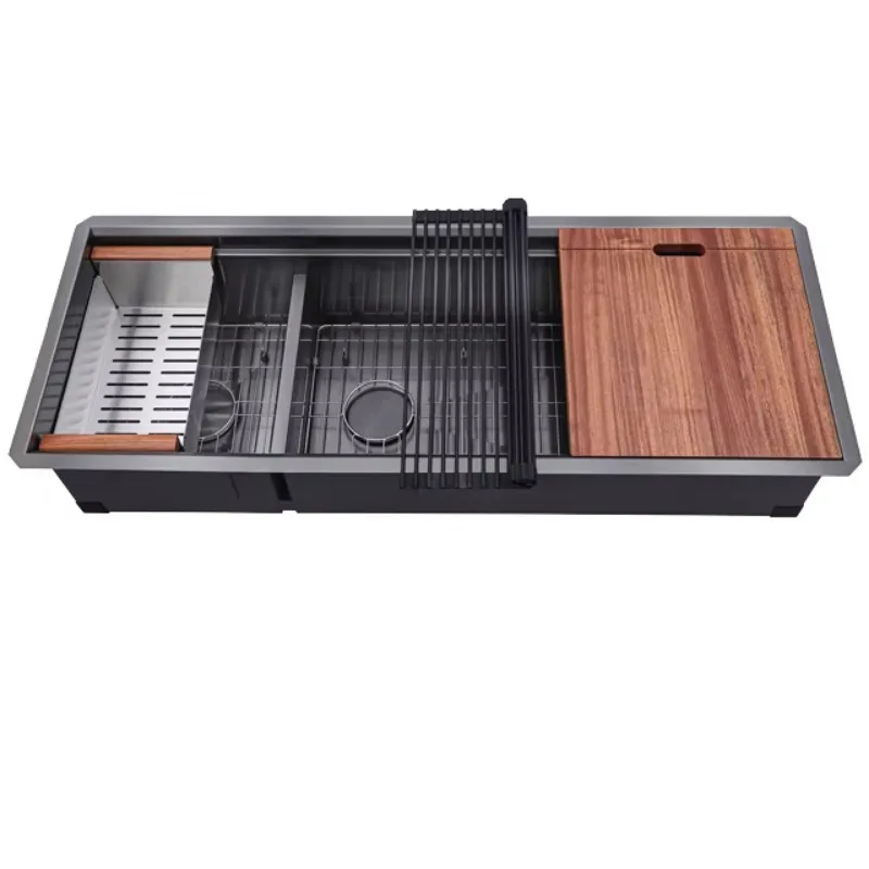 Custom Hidden Kitchen Sink 15*19*10 Inch Stainless Steel Lower Ledge Workstation Quality Design Single Bowl One