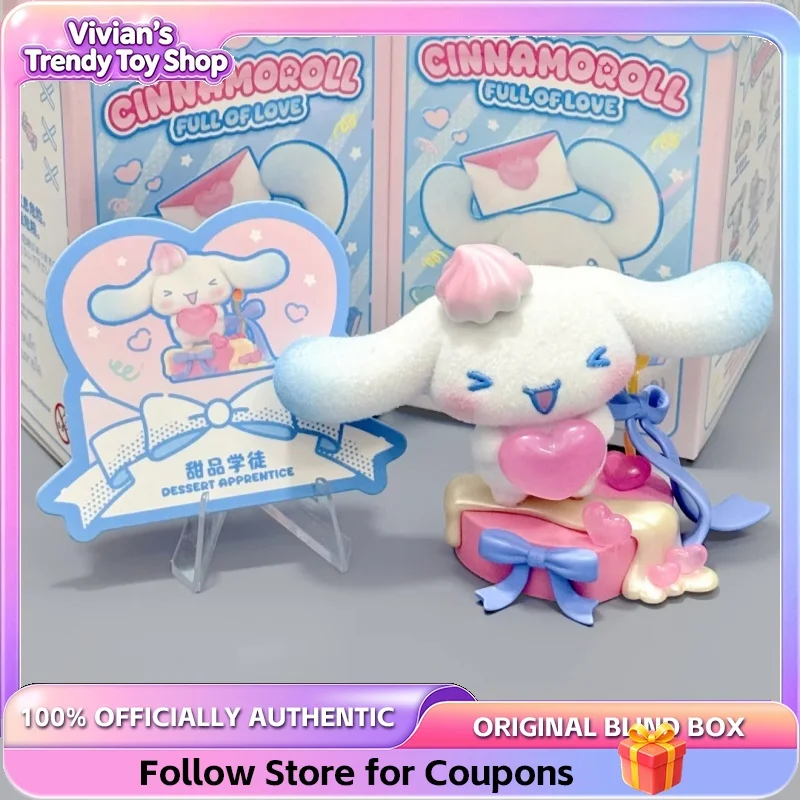 Genuine Sanrio Cinnamoroll Full Of Love Series Blind Box Cute Desktop Ornament Collectible Trendy Toy Figurine Birthday Gift view 6