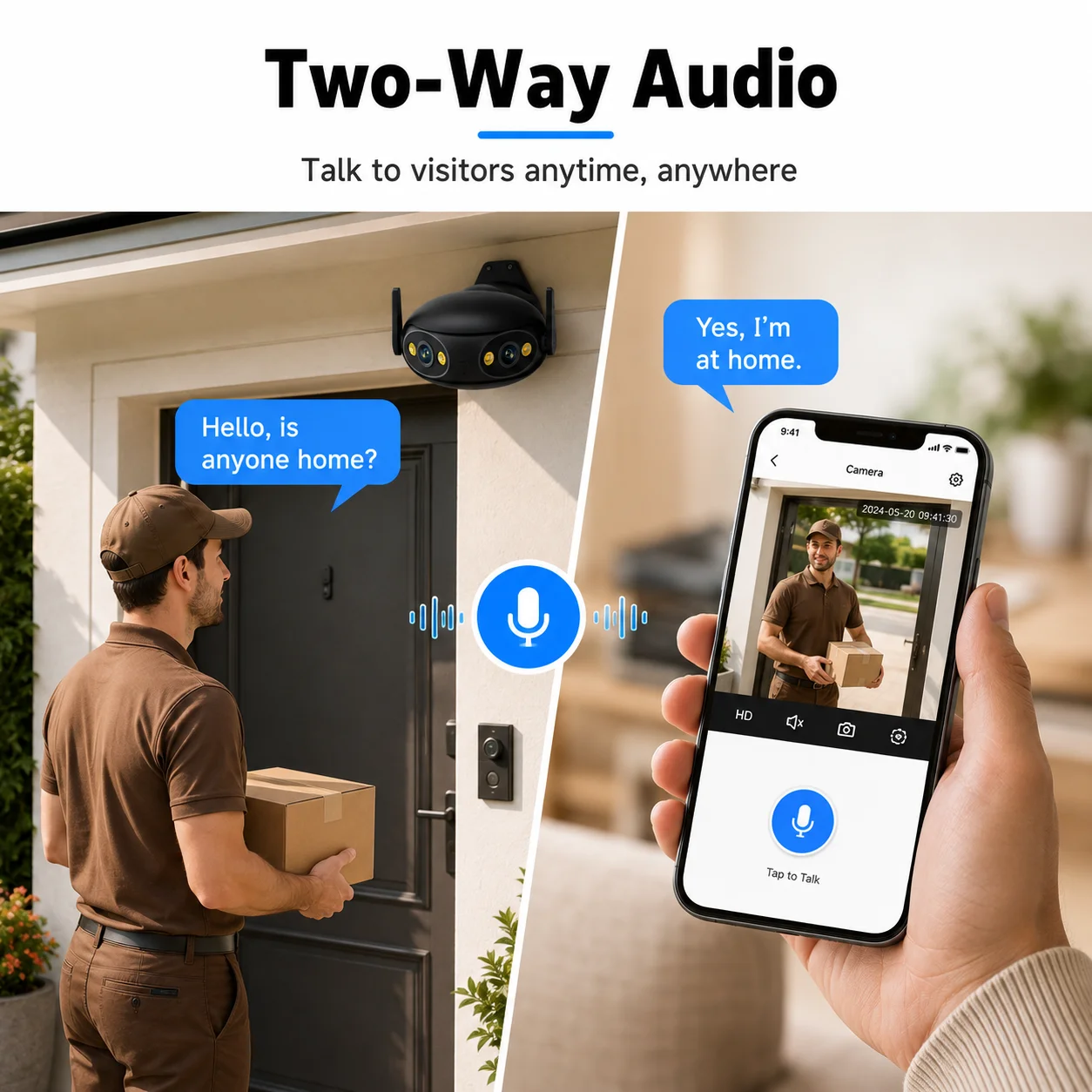 Telecamera IP Wi-Fi con doppia - Cctv Camera 180 Degree Panoramic recensione e prezzo