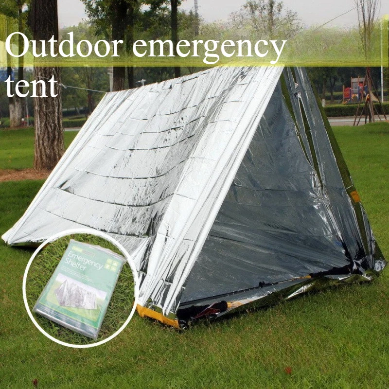 

Outdoor Emergency Tent Aluminum Foil Earthquake First Aid Tent Wilderness Survival Tools Insulation Reflective First Aid Blanket