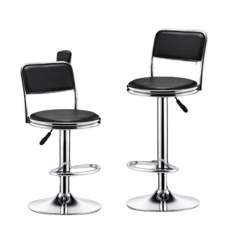 Luxury Lounge Bar Chairs Silver Adjustable Living Room Kitchen Bar Chairs Modern White Taburete De Cocina Alto Home Furniture