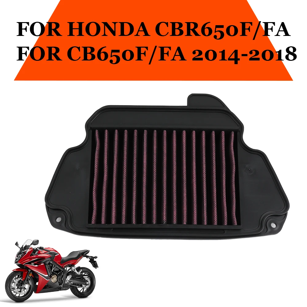 Motorcycle Accessories Air Filter Cleaner For HONDA CB650F CBR650F CB650 F CBR650 F CB 650 F CBR 650F 2014 2015 2016 2017 2018